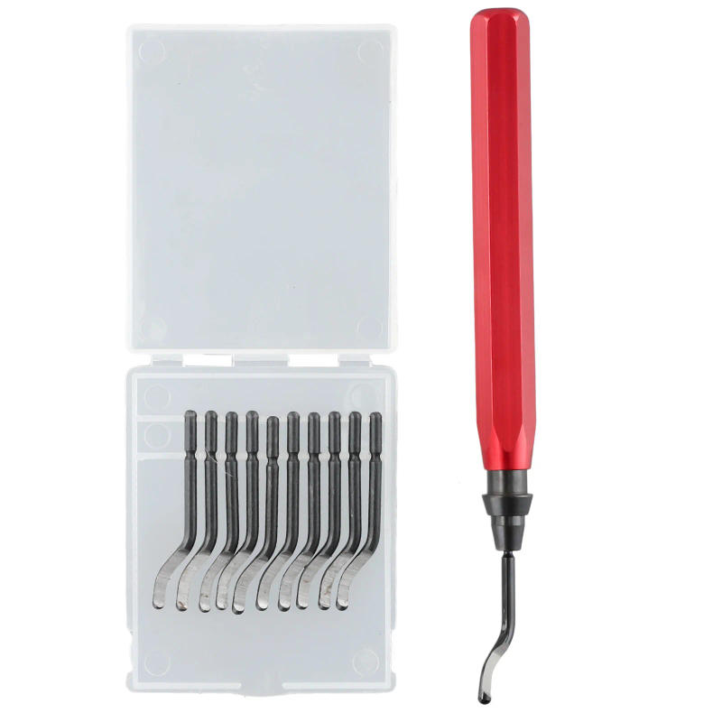 Description Picture 2 of itemDeburring Deburring Blades Remover RB1000 Small 1 Set BS1010 Deburr Blade Flexible Handle Burr High Speed Steel
