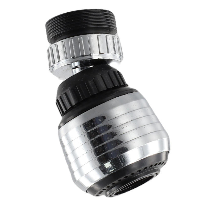 Description Picture 6 of item360 ABS =Chrome =Faucet =%Splash Nozzle %Rotate Swivel Water Saving Tap Aerator Faucet Nozzle Filter Household Kitchen Hardware