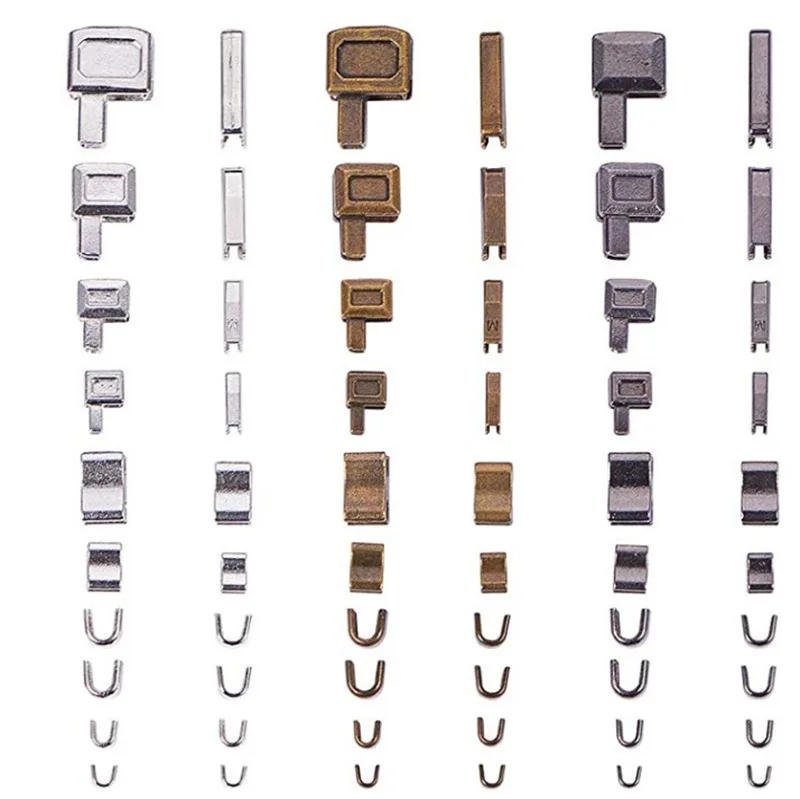 Description Picture 2 of item69-120PCS Zipper Repair Kit Metal Zipper Locks Stopper Open End Zipper for Sewing Accessories Zipper Sliders DIY For Clothes New