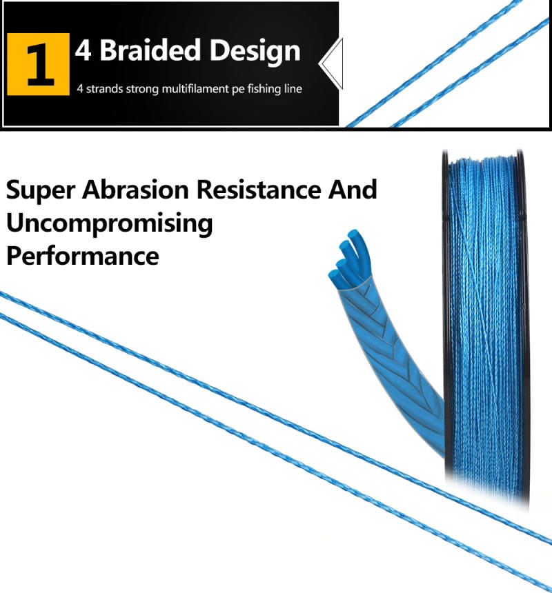 Description Picture 4 of itemFTK Braided Line 4 Strands 150m 5 Color 8-60LB All for Fishing Line Multifilament PE Line for Saltwater Sea Fishing