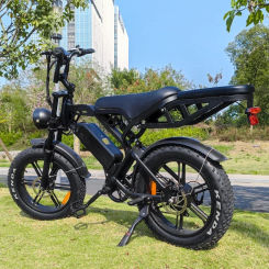 V20PRO1000W48V15AH Off-Road Mountain and Beach Riding for Men, 45KM, H with Rear Seat Rack, Electric Bike Bicycle, New Upgraded