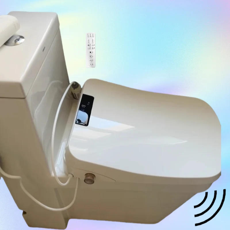 Description Picture 6 of itemSq Smart Auto Flip Lid Bidet Shower Heat Japanese Toilet Seat Washing Waterproof Cuvette Japonaise WC Tapa Abattant WC Japonais