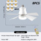 White-8 PCS