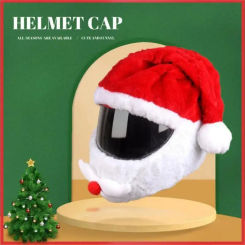 Motorcycle Helmet Covers Full Helmets Hat Christmas Gift Cover Funny Plush Helmet Protective Cover For Personalized Party