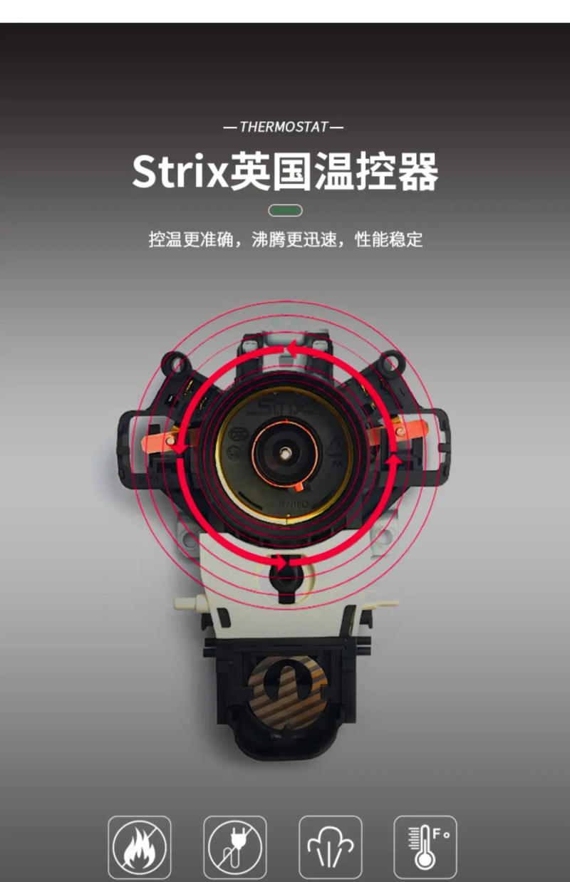 Description Picture 6 of item220V Cidylo Retro Electric Kettle, High-end European Style Stainless Steel Auto Shut-Off Water Heater with Anti-Scald Handle