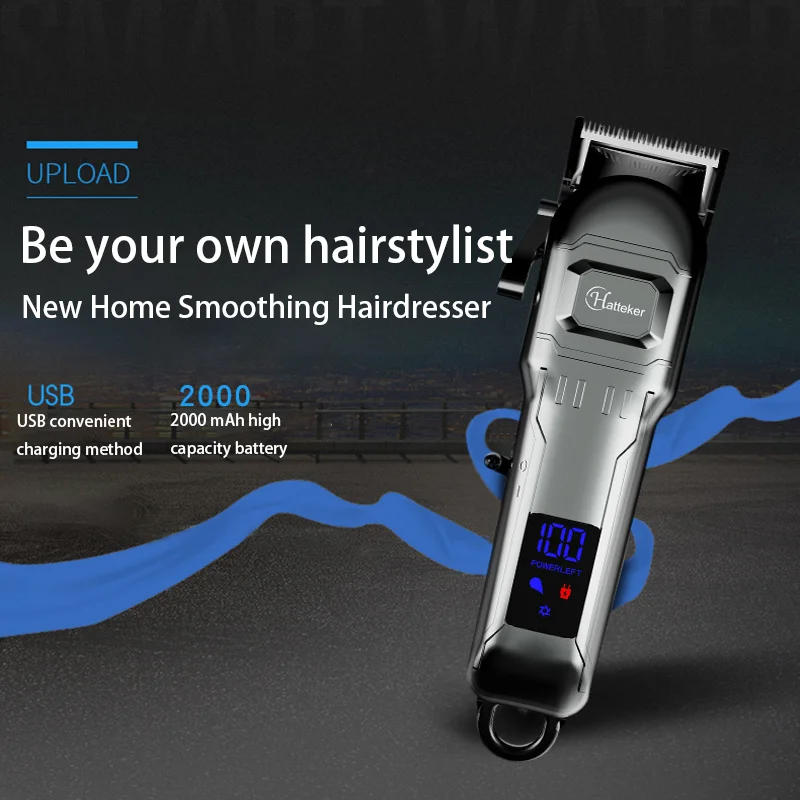 Description Picture 3 of itemProfessional Electric Barber Hair Trimmer For Men Beard Hair Clipper Cordless Hair Cutting Machine Rechargeable,0mm