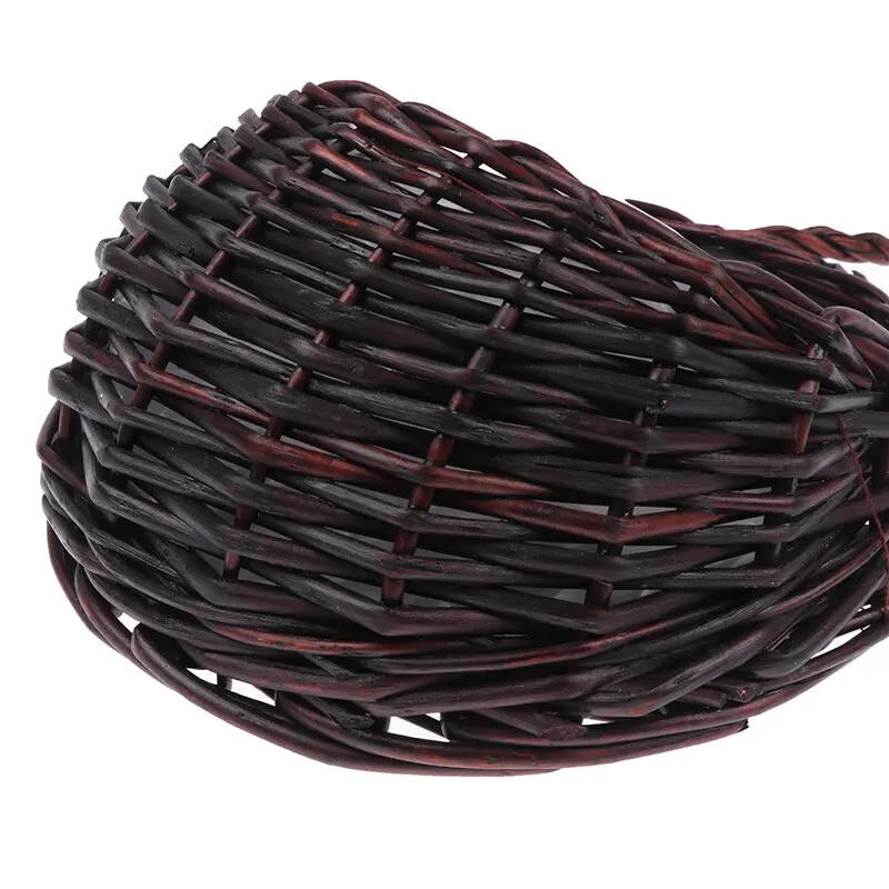 Description Picture 3 of itemFlower Planter Wall Hanging Wicker Rattam Basket Garden Vine Pot Plants Holder Wicker Basket Nest Flower Pot Home Decoration