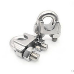 1pc-5pcs 304 Stainless Steel Wire Rope Clips M2/3/4/5/6/8/10/12mm U type clamp Wire Rope Clip Cable Bolts Rigging clamps