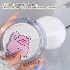 Matte Oil Control Pressed Powder Lightweight Tulle Waterproof Setting Powder Palette Face Fixed Powder Nature Makeup Cosmetics