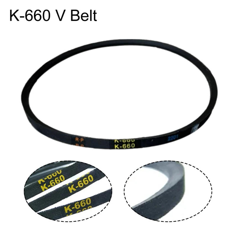 Description Picture 3 of itemK660 Triangle Driving V Belt For Drill Machine Industrial Agricultural Equipment Bench Drill Accessories Motor Pulley Belt Tools