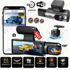 2/3 Channel 1080P Dash Cam for Cars WIFI Car Dvr Camera night vision Front inside Rear View Camera for Vehicle Car Accsesories