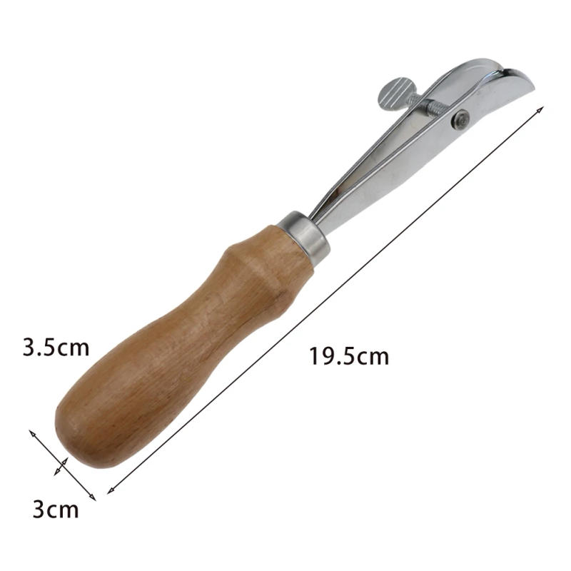 Description Picture 6 of itemAdjustable Leather Edge Stitching Groover Leather Craft Groove Gouge DIY Handmade Cutting Hand Trimming Leather Craft Tool