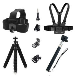 Kit for Gopro Hero Selfie Stick Monopod Mounts for SJCAM SJ4000 Tripod for Yi 4K EKEN H9R Action camera Accessories