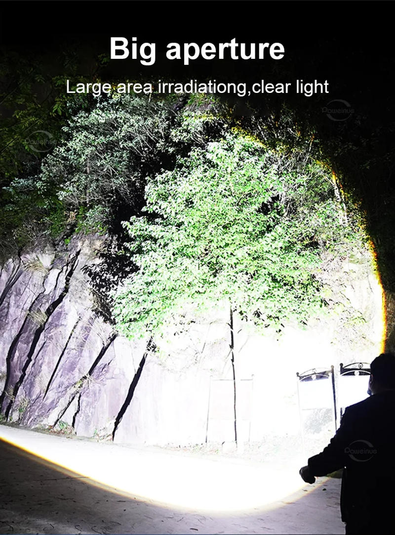 Description Picture 5 of item1000000LM High Power Rechargeable LED Flashlights USE 14H Ultra Powerful Flashlight Emergency Camping Spotlight Tactical Torch