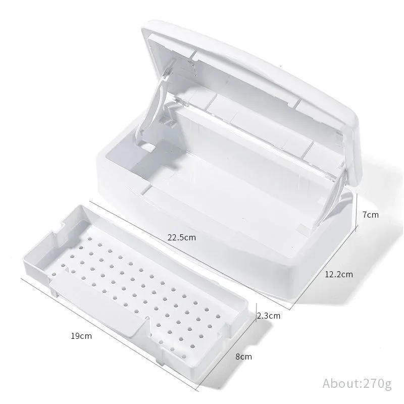 Description Picture 4 of itemNail Art Tools Sterilizer Tray, Disinfection Pedicure Manicure Tools Box, Salon Tools