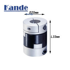 Kande 1PC D20L33 Oldham Slider Coupling High Torque Low Inertia Screw Type Slider Coupling For Motor Connector CNC Drive Shaft