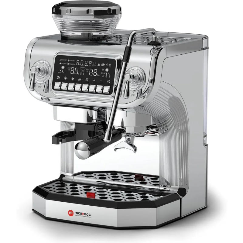 Description Picture 2 of itemTC530 Espresso Machine with Milk Frother，Semi Automatic Coffee Machine with Grinder,Easy To Use Espresso Coffee Maker