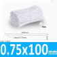 White 0.75x100mm