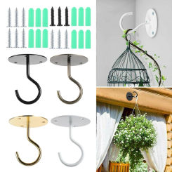 Brand New High Quality 7pcs/set Garden Hanging Hook Hangers 55mm /65mm Wall Mount Bracket Ceiling Hooks Garden