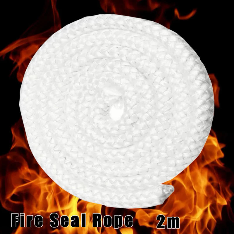 Description Picture 3 of item6/8/10/12mm Stove Fireplace Cord Fire Sealing Rope Fire Resistance Stove Seal Gasket 2m Fiberglass High Temperature Sealing Rope
