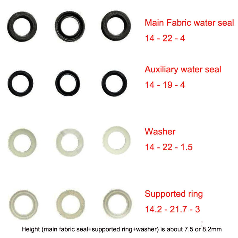 Description Picture 6 of itemWater Seal Repair Kit 36x48x16 40x55x17 45x55x16 High Pressure Cleaning Car Washing Pump Head Accessories Support Ring set