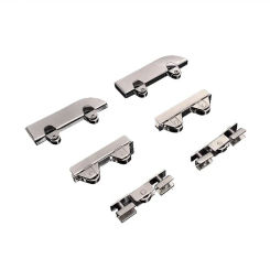 4Pcs/lot Glass 5mm Pulley Sliding Door Wheel Display Cabinet Door Pulley Mobile Counter Wheel Track Roller Accessories