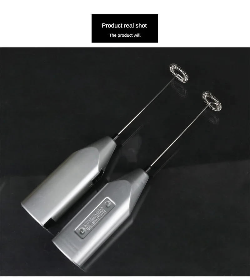 Description Picture 3 of itemMini Electric Coffee Blender Handheld Eggbeater Stainless Steel Milk Milker Bubble Drink Stir Bar Creative Kitchen Cooking Tools