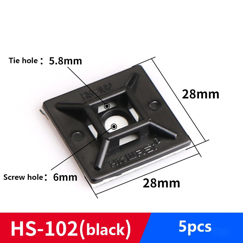 Description Picture 6 of itemCable Tie Bases Mount Wire Removable Self Adhesive Wall Holder Car Fixing Seat Clamps Suction Positioning Sucker