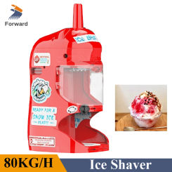 80KG/H Ice Shaver Machine Automatic Ice Crushing Machine Commercial Snow Ice Maker 110V 220V