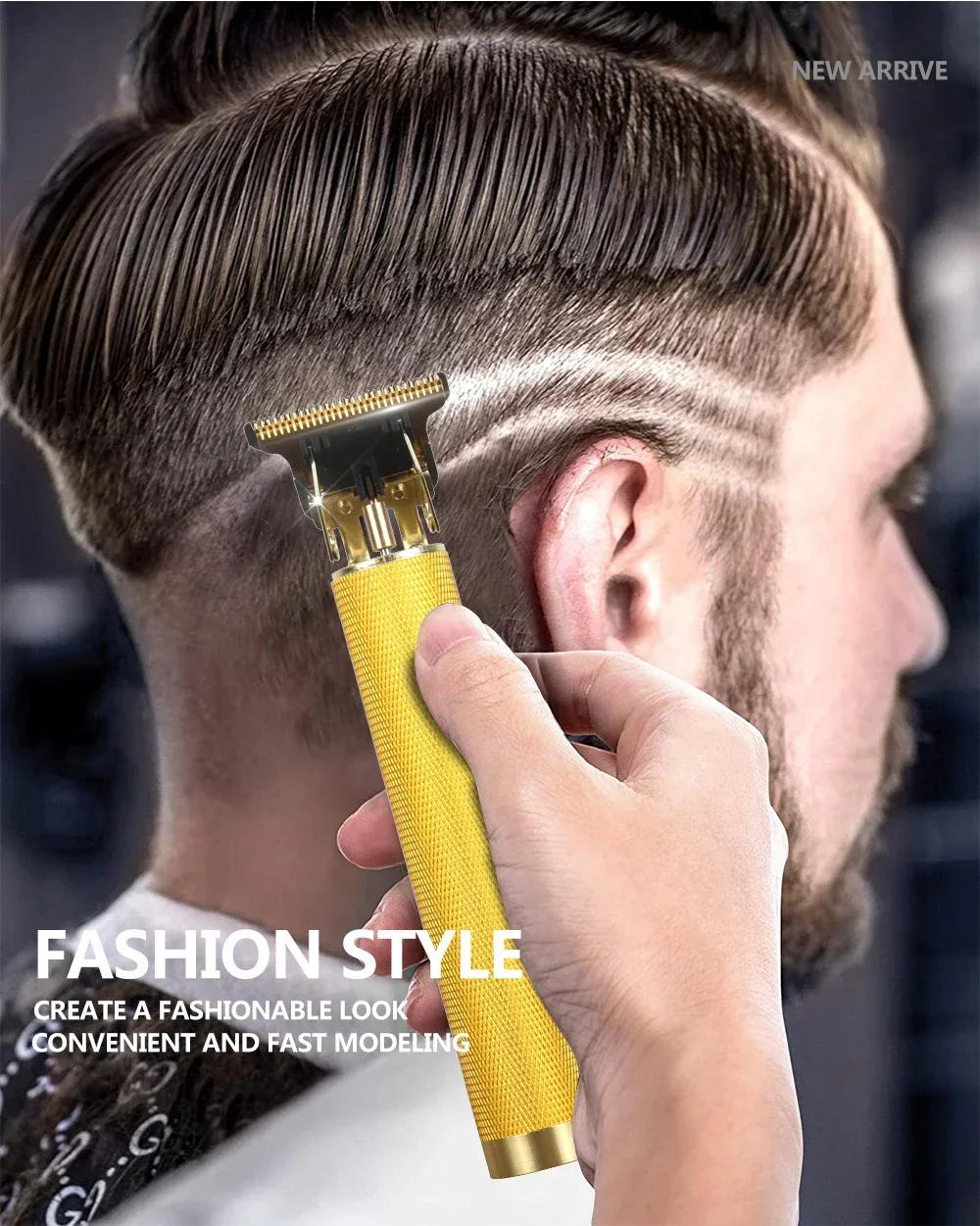 Description Picture 5 of item2024 Vintage Electric Shaver Hair Trimmer Barber Hair Clipper Cordless Hair Cutting Machine Beard Shaving Tondeuse T9 Razor Men