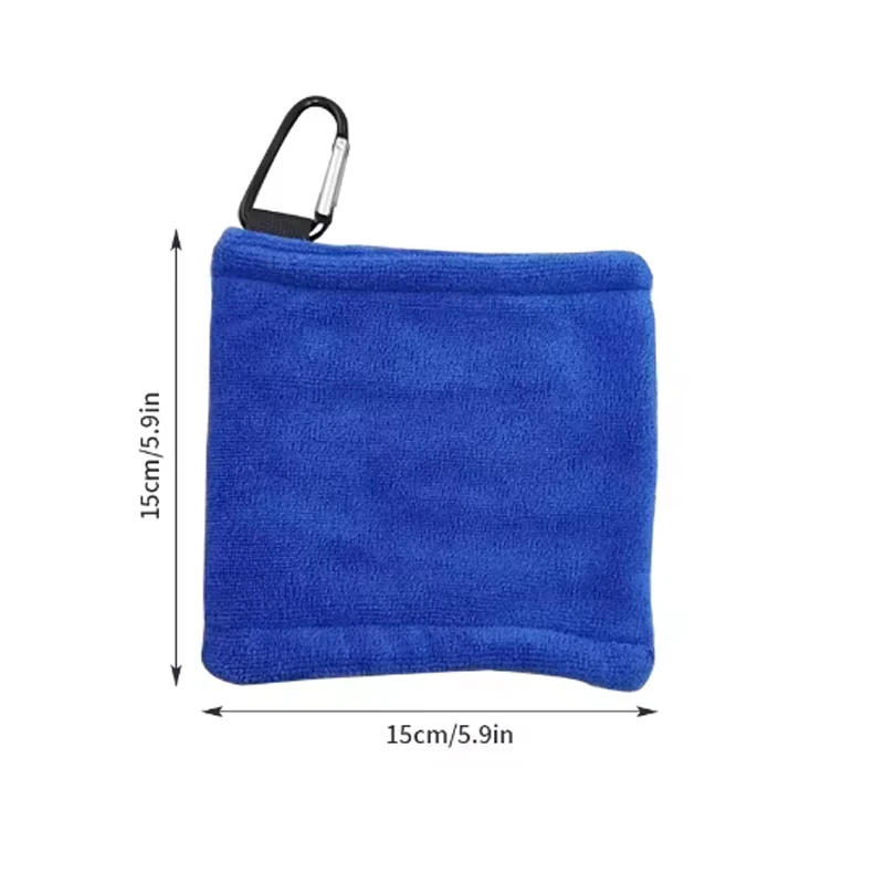 Description Picture 2 of item1 golf ball cleaning towel Microfiber scrub cleaning club wipe Ball towel Outdoor sports towel