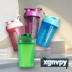 Sport Shaker Bottle 400ML Whey Protein Powder Mixing Bottle Sport Fitness Gym Shaker Outdoor Portable Plastic Drink Bottle
