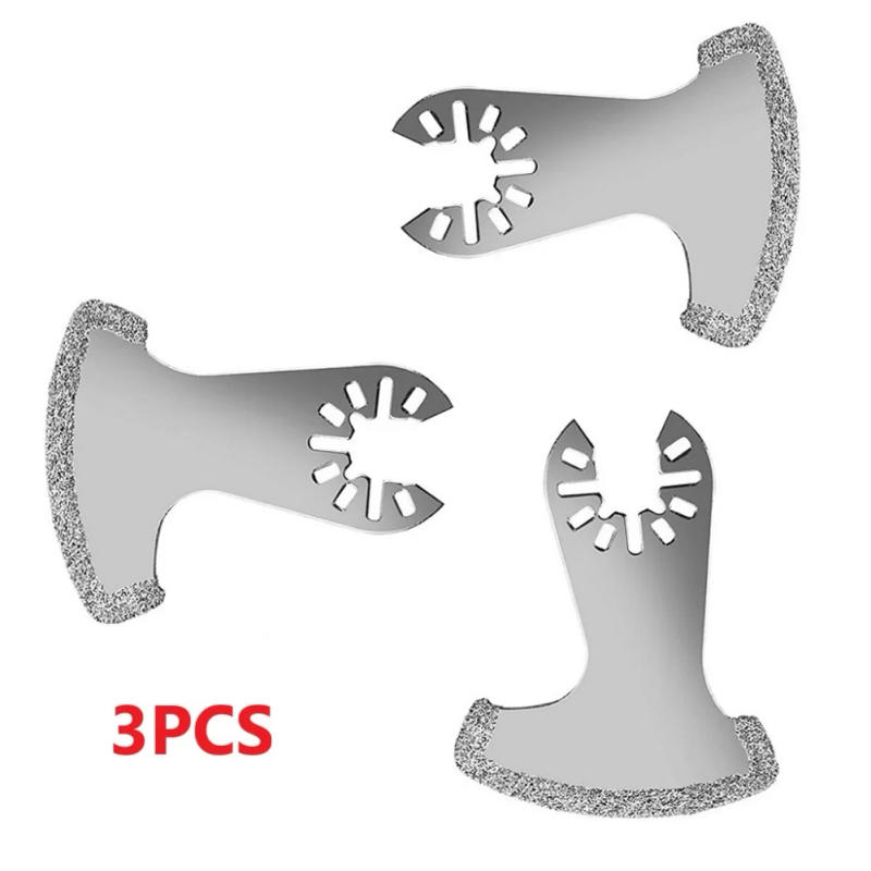 Description Picture 3 of item3Pc Saw Blade Emery Oscillating Multi Tool Swing Saw Blades For Remove Defective Tile grout Cut Soft Tiles Household Maintenance