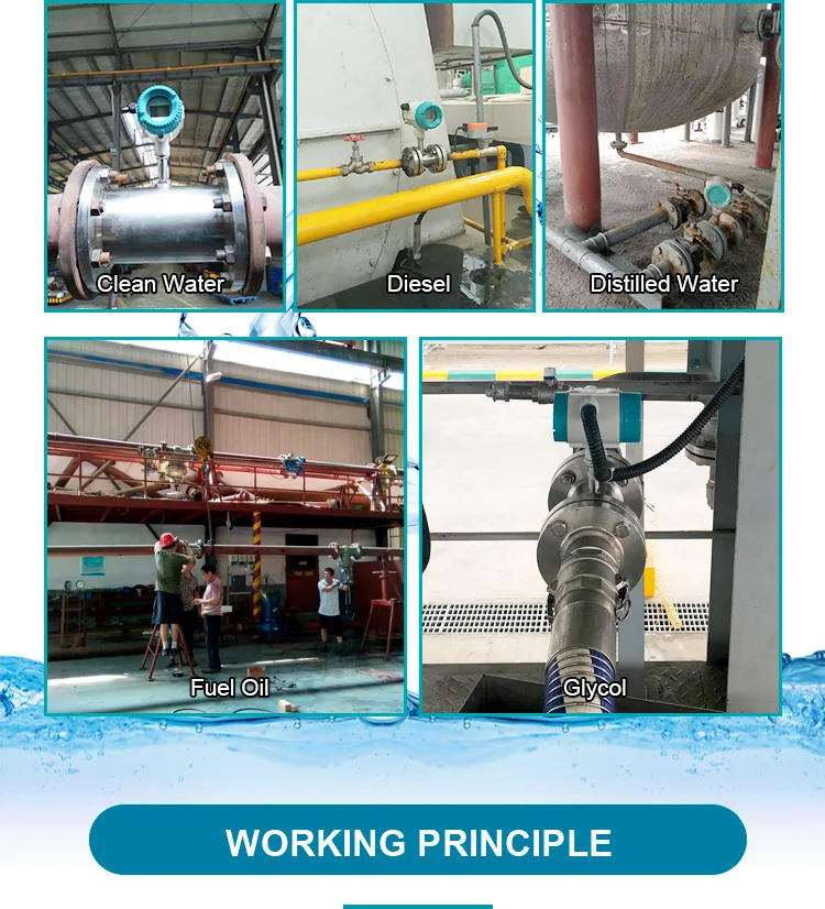 Description Picture 4 of itemThread flange SS304 SS316 material impeller type 4-20mA pulse RS485 turbine flow meter