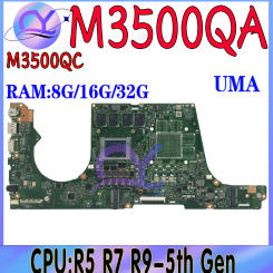 M3500QA Laptop Motherboard For ASUS Vivobook M3401QA M3401QC M7400QC M7600Q M7600QE M3500QC Mainboard R5 R7 R9 100% Working
