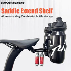 ONEGOO Road Bicycle Saddle Extend Bottle Storage Shelf Triathlon Bike Seat Rear Double Water Bottle Holder Adapter Fixed