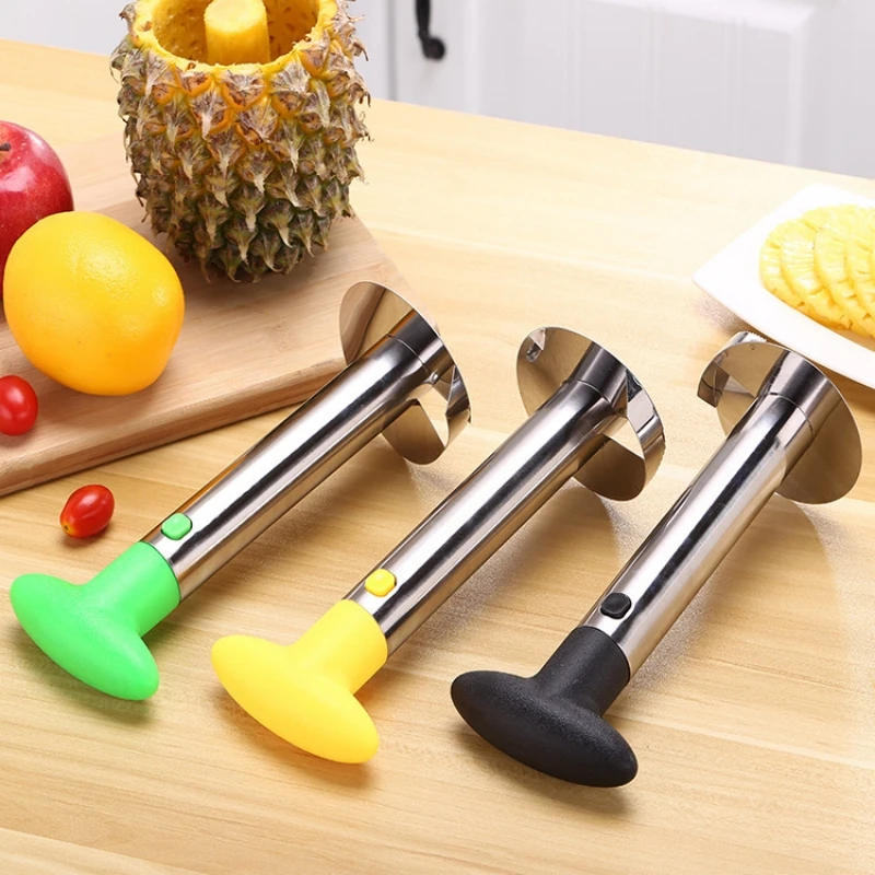 Description Picture 6 of item1PCS Stainless Steel Easy To Use Pineapple Peeler Accessories Pineapple Slicers Fruit Knife Cutter Corer Slicer Kitchen Tools