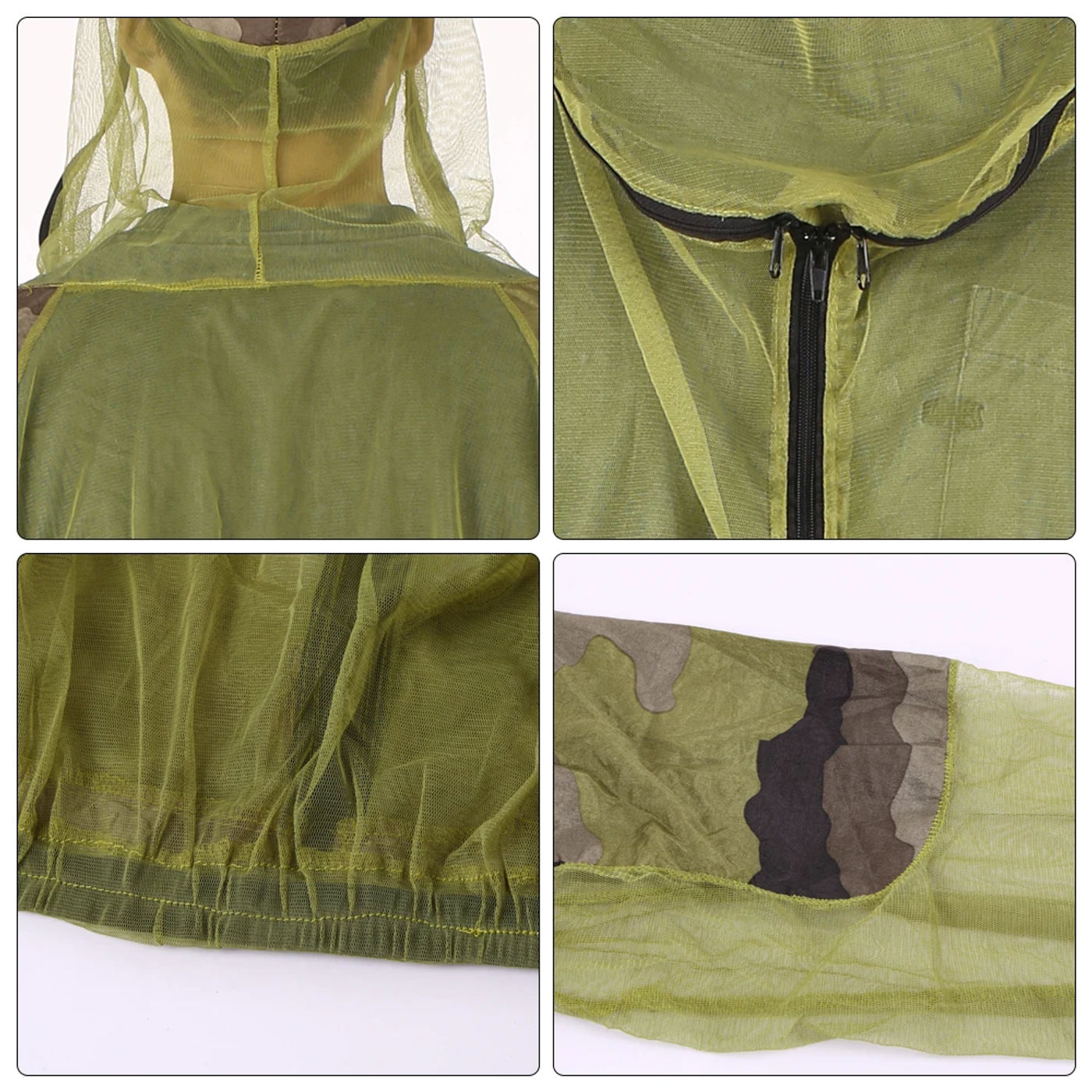 Description Picture 6 of itemLixada Outdoor Mosquito Repellent Suit Bug Jacket Mesh Hooded Suits Fishing Jacket Insect Protective Mesh Shirt Gloves Pants