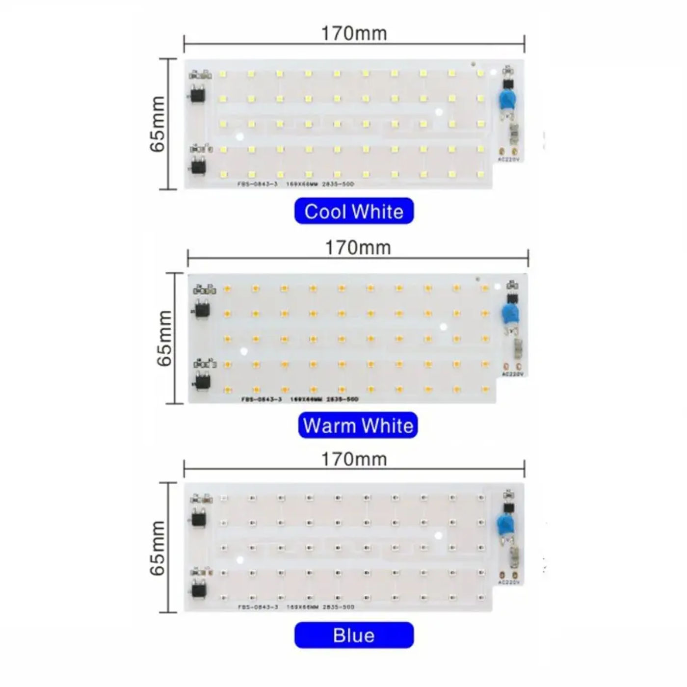 Description Picture 2 of item1PC 220V 50W Smart LED Lamp Beads DIY LED Bulb AC For LED Street Lamp LED Chip for Floodlight Outdoor Lighting Chip