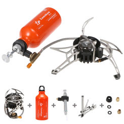 Outdoor Camping Multi Fuel Oil Stove Set Cookware 500ml Gasoline Fuel Bottle Lightweight Portable Stove Oil Bottle Set