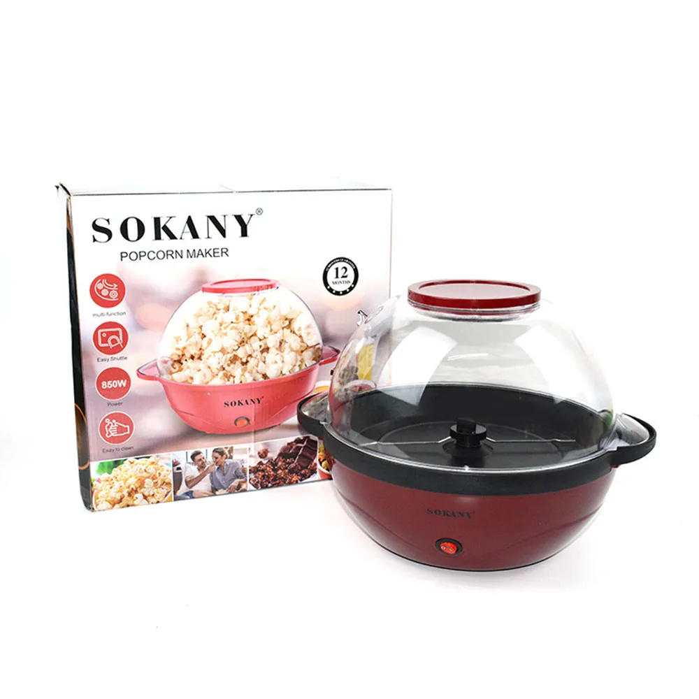 Description Picture 2 of itemPopcorn Machine, Non-stick Board, Electric Stirring with Fast Heating Technology, Cool Handle, with Large Lid