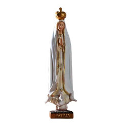 Lady Of Fatima Holy Figurine Hand-Painted Lady Of Fatima Statue Religious Statue Sculpture Virgin Mary natural beautiful vivid