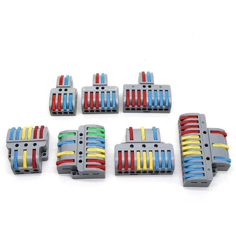 Description Picture 3 of item5/10/50/100pcs Push-in Electrical Wire Connector Terminal Block Universal Fast Wiring Cable Connectors For Cable Connection