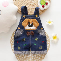 IENENS Summer Kids Baby Boys Jumper Pants Denim Shorts Jeans Overalls Toddler Infant Girl Playsuit Clothes Clothing Trousers
