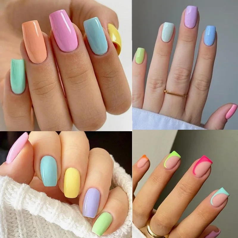 Description Picture 6 of item2/6Pcs/Set Macaron Gel Nail Polish Set Spring Summer Candy Colors UV LED Nail Art Gel Semi Permanent Varnish Base Top Coat Kits