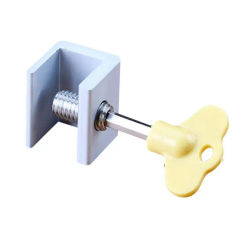 Aluminum Alloy Door Screen Window Lock Stopper Sliding Window Anti-theft Door Protective Lock Baby Child Pet Safety Lock Buckle