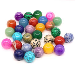16MM Mini Sphere Natural Stone Ball Reiki Healing Crystal Tiger Eye Gemstone Energy Mineral Specimen Round Beads Home Decoration