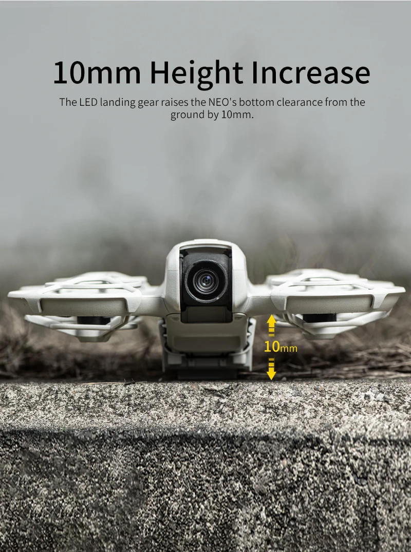 Description Picture 6 of itemNeo LED Landing Gear for DJI Neo Drone Night Flight Light Extension 10mm Height Leg Luminous Tripod Rechargeable Accessories