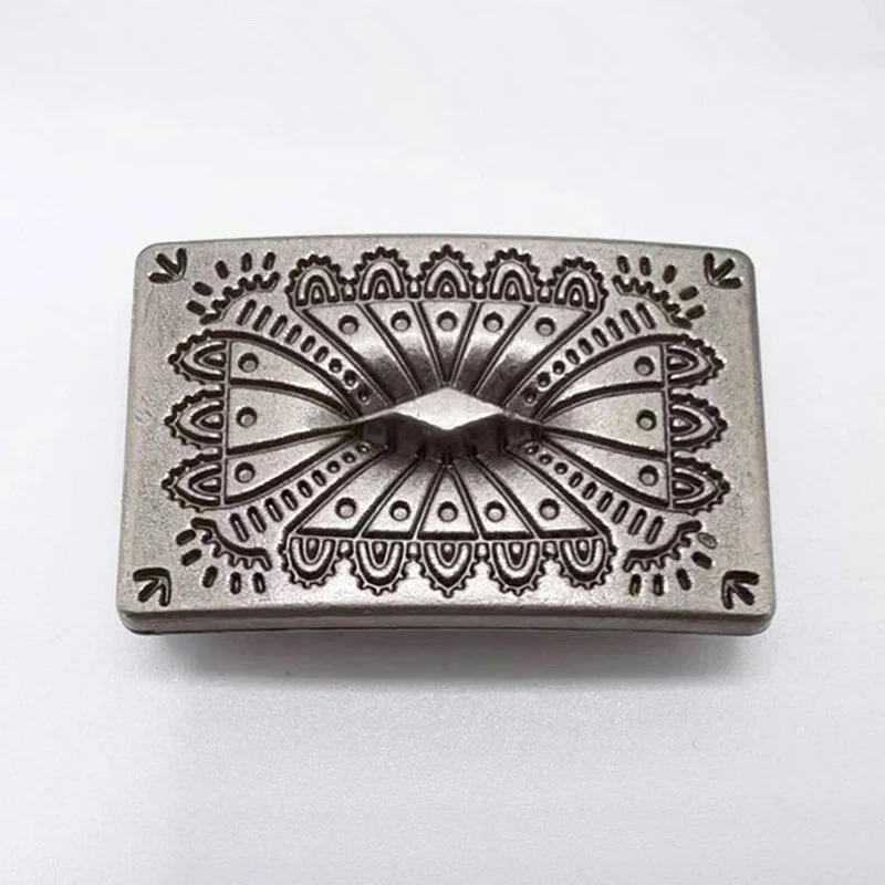 Description Picture 5 of item5pcs Vintage Silver Rectangular Rivet Metal Decorative Button Rivet Back for Leather Belt Bag Clothing Leathercraft Accessories