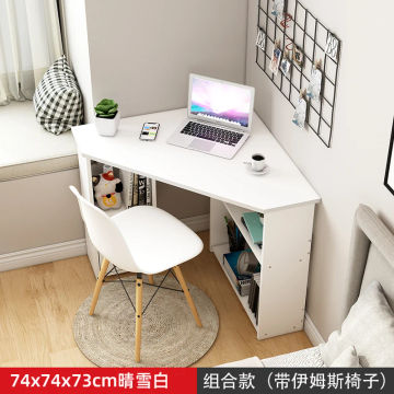 computer desk, bedroom corner desk, student study desk, balcony wall corner small table